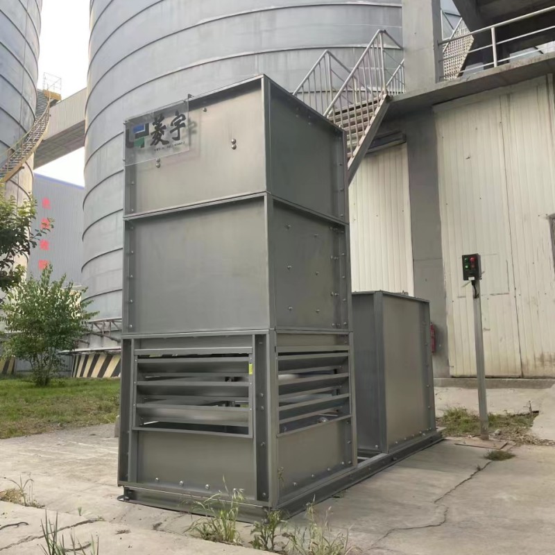 河南漯河菱宇10吨的方形逆流闭式冷却塔送达客户现场